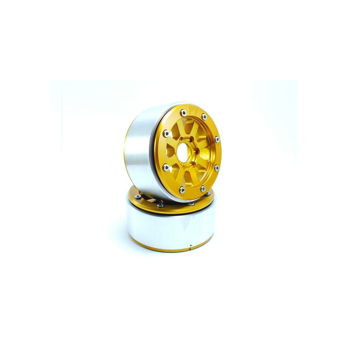 Beadlock Wheels HAMMER gold/gold 1.9 (2) ohne Radnabe