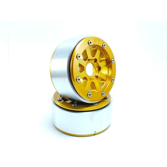 Beadlock Wheels HAMMER gold/gold 1.9 (2) ohne Radnabe