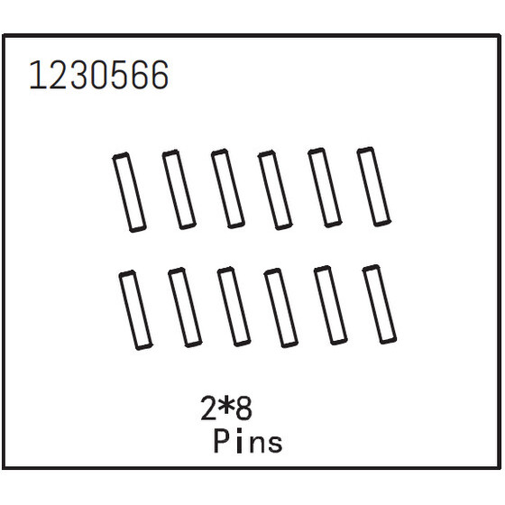 Pins 2*8 (12)