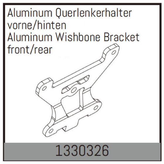 Aluminum Querlenkerhalter vorne/hinten (2)