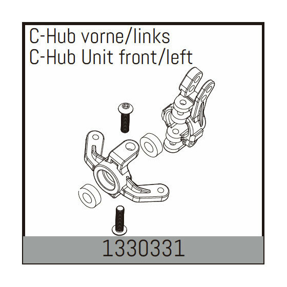 C-Hub vorne/links