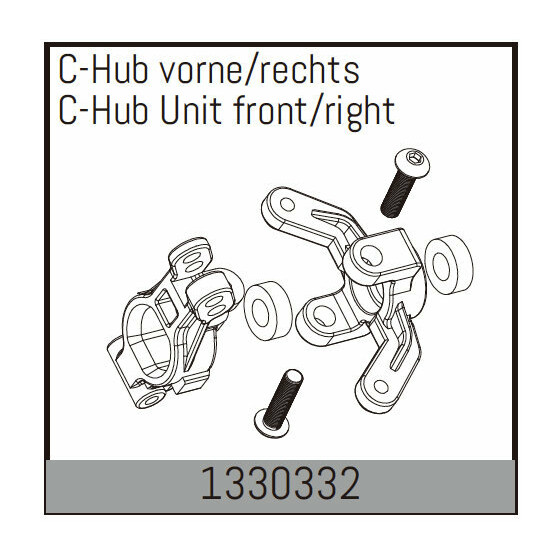 C-Hub vorne/rechts