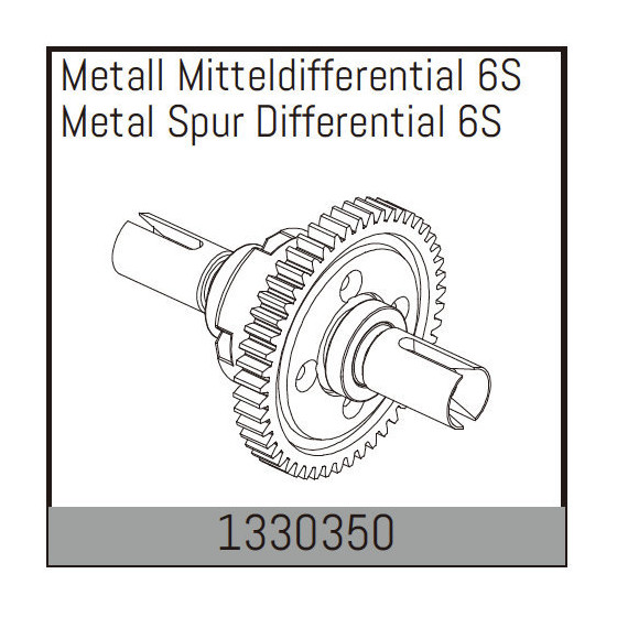 Metall Mitteldifferential 6S
