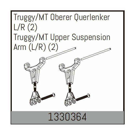 Truggy/MT Oberer Querlenker L/R (2)