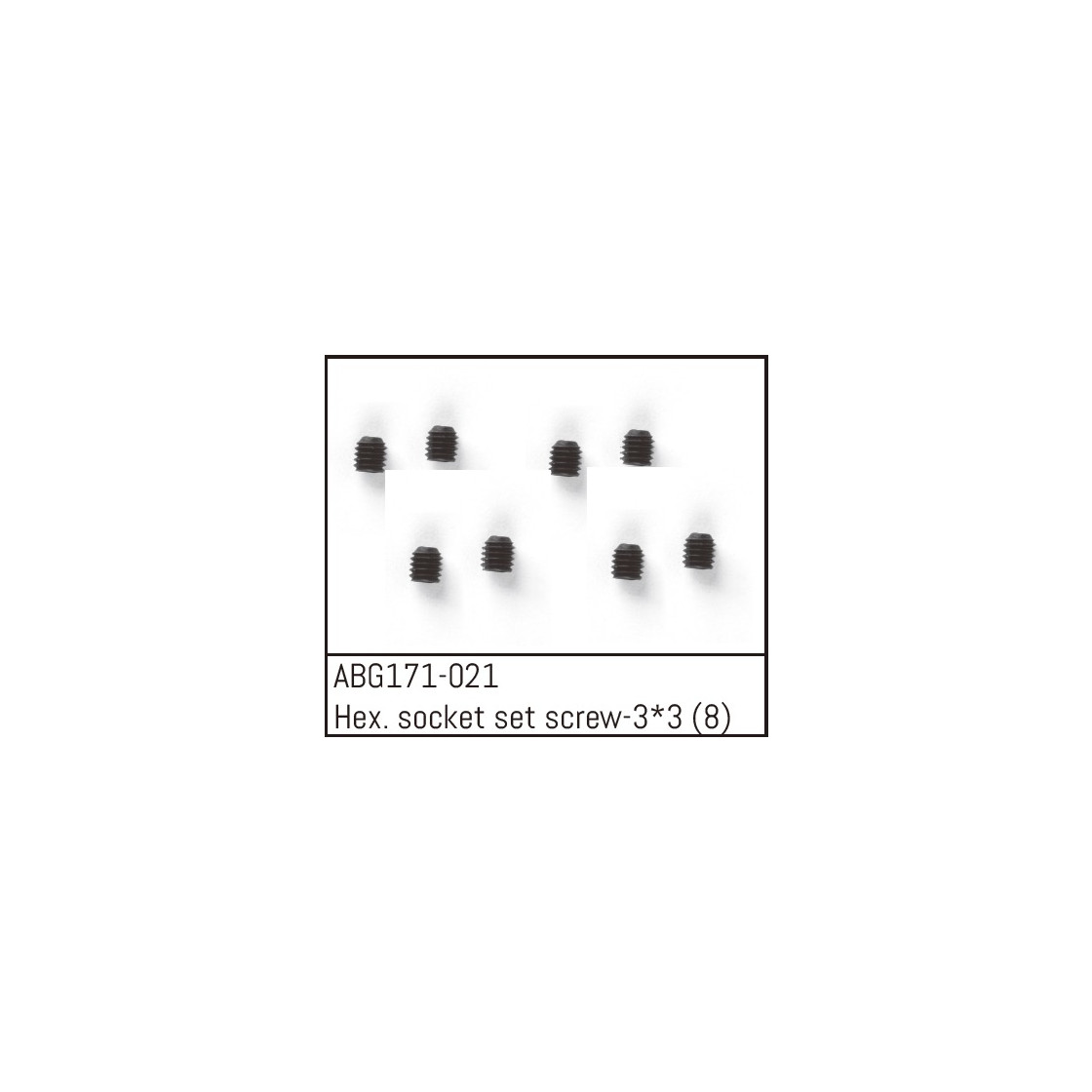 Hex. Socket Set Screw M3*3 (8)