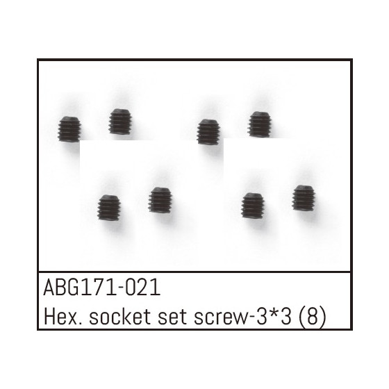 Hex. Socket Set Screw M3*3 (8)