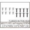 Button Head Screw M2.3*4 (8) / M2.6*8 (8)