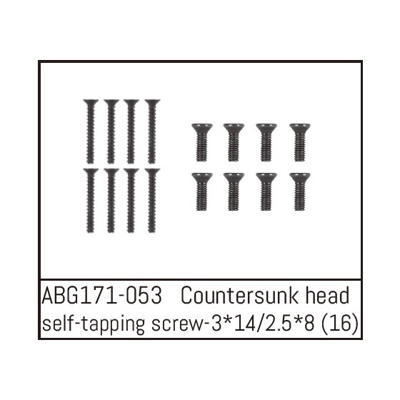 Countersunk Screw M3*14 (8) / M2.5*8 (8)