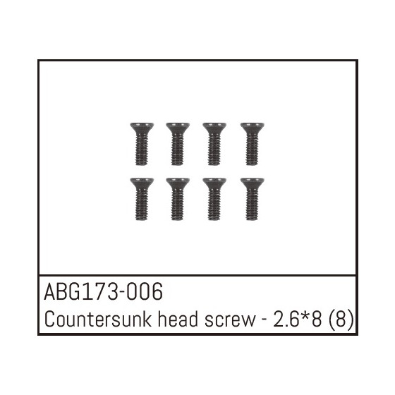 Flat Head Screw M2.3*6 (8)