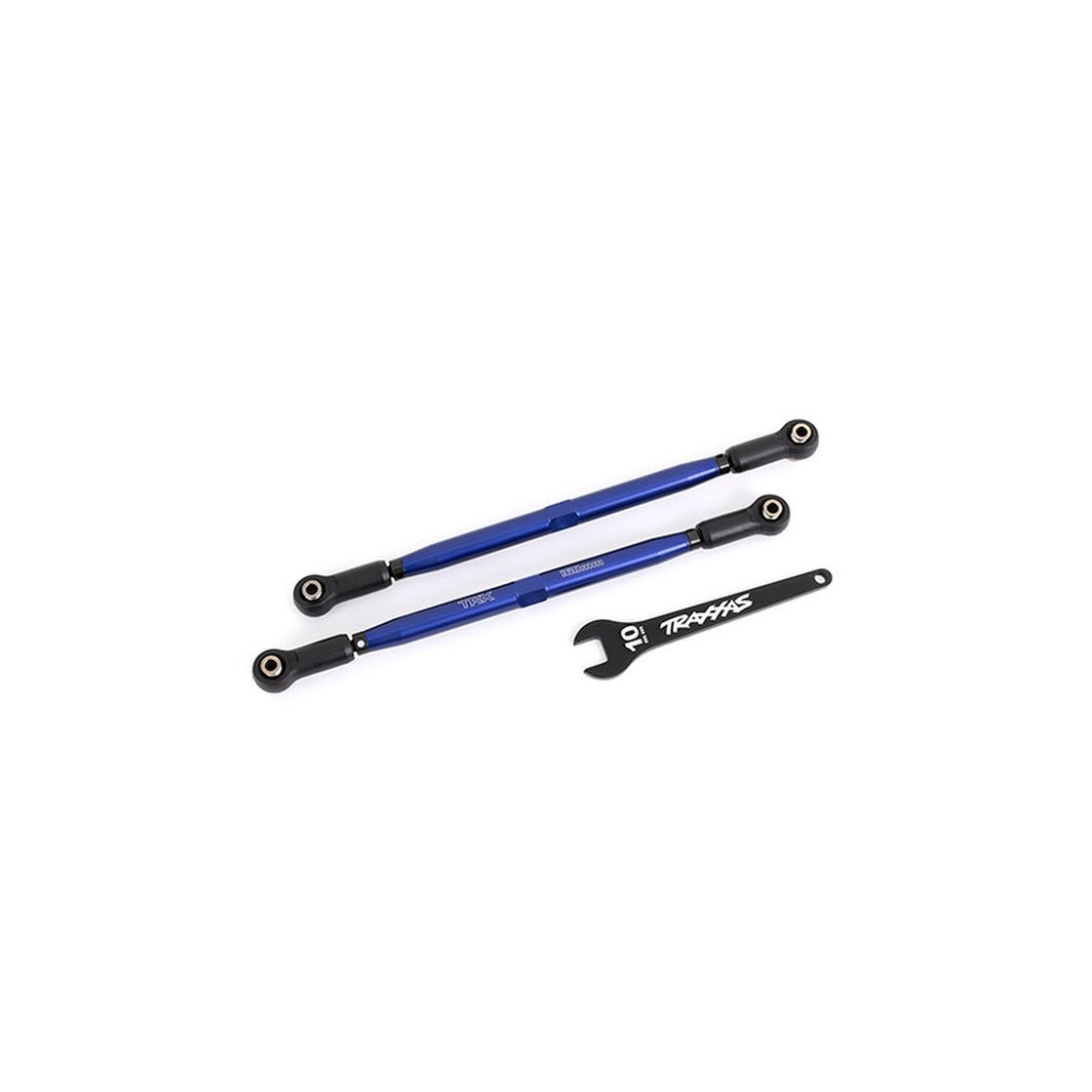 Wide-X-Maxx Alu-Vorspur-Stangen blau (2) Alu-Rohr